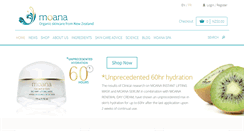 Desktop Screenshot of moanaskincare.com